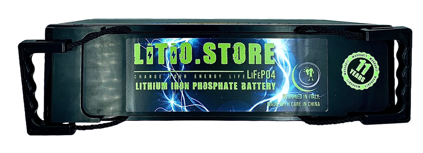 Batterie LiFePO4 12V 100Ah 1280Wh 100A BMS Lithium Serie ULTRASLIM