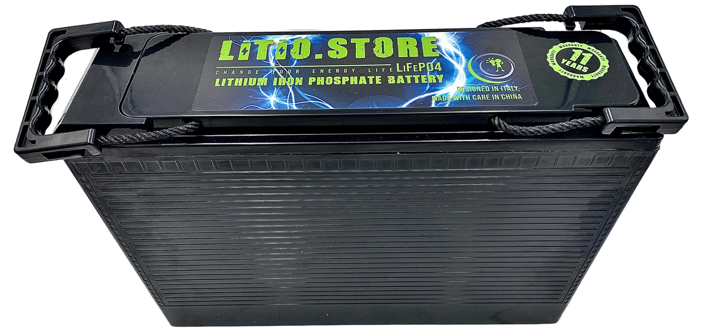 Batterie LiFePO4 24V 50Ah 1280Wh 50A BMS Lithium Serie ULTRASLIM