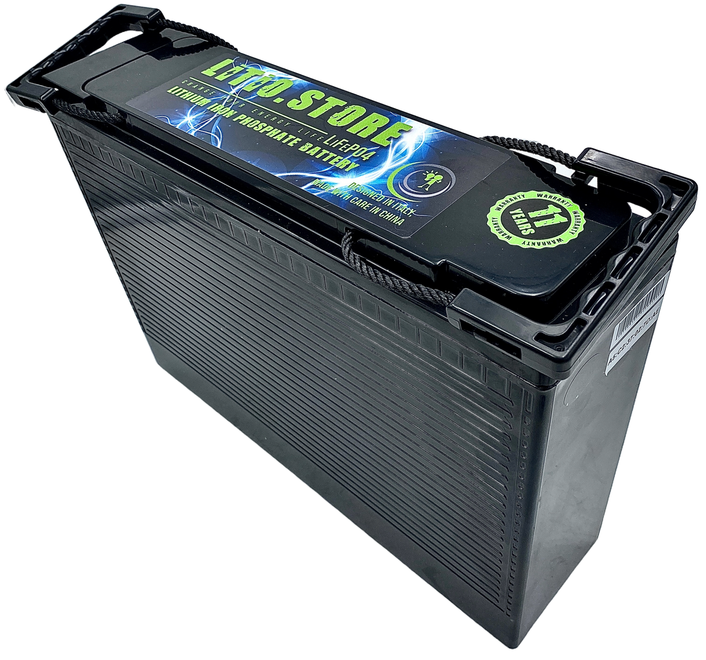 Batterie LiFePO4 12V 100Ah 1280Wh 100A BMS Lithium Serie ULTRASLIM