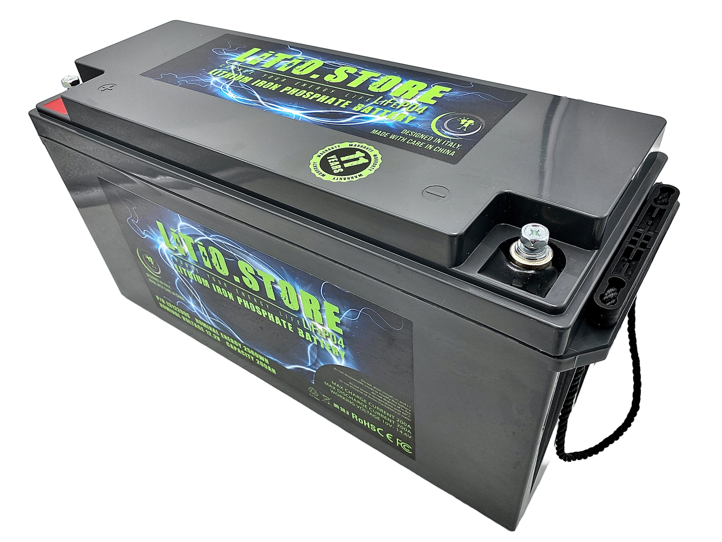 Batterie LiFePO4 12V 200Ah Petite 2560Wh 200A BMS Lithium Serie LITTLE