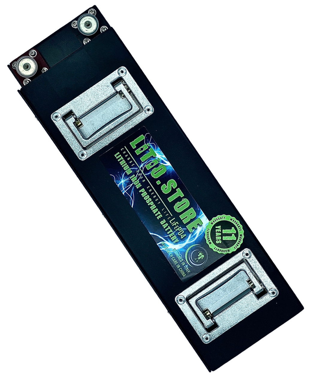 Batterie LiFePO4 12V 200Ah 2560Wh 200A BMS Lithium Serie ULTRASLIM Metal