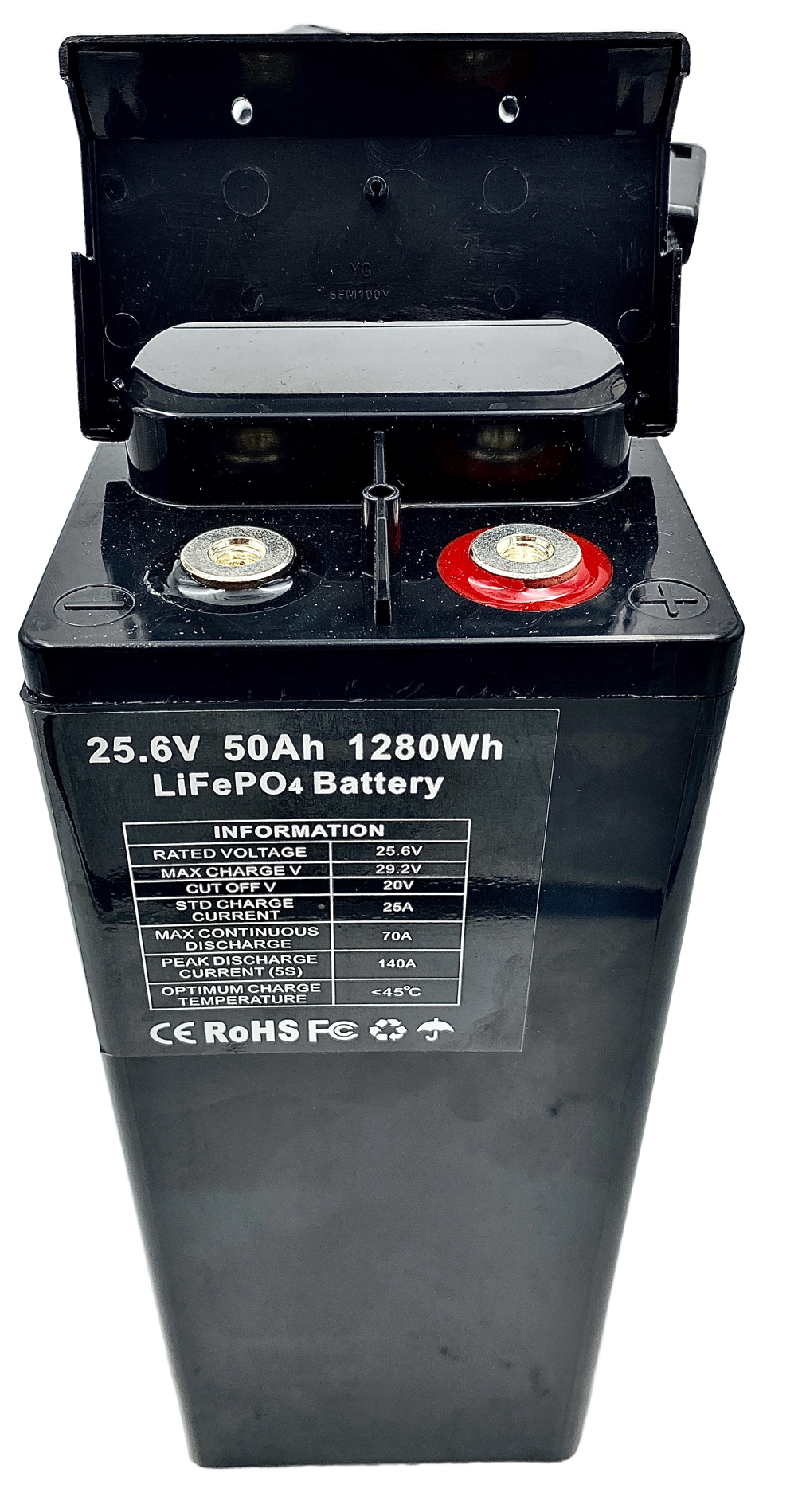 Batterie LiFePO4 24V 50Ah 1280Wh 50A BMS Lithium Serie ULTRASLIM