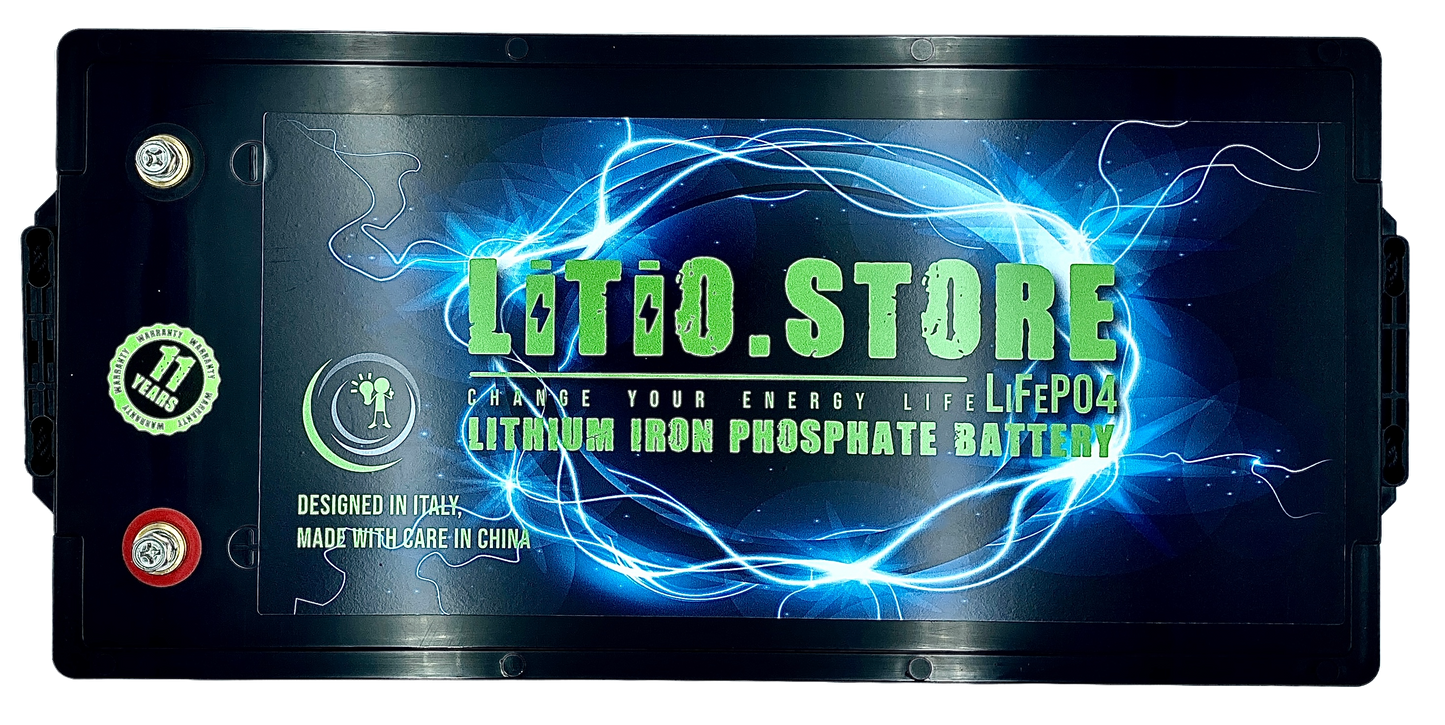 Batterie LiFePO4 36V 100Ah 3840Wh 100A BMS Lithium Serie bluetooth Litio Store