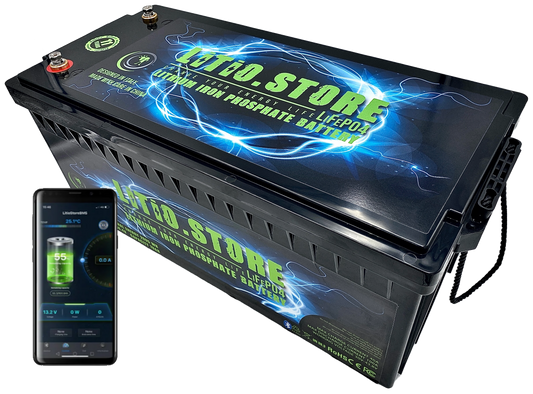 Batterie LiFePO4 36V 100Ah 3840Wh 100A BMS Lithium Serie bluetooth Litio Store
