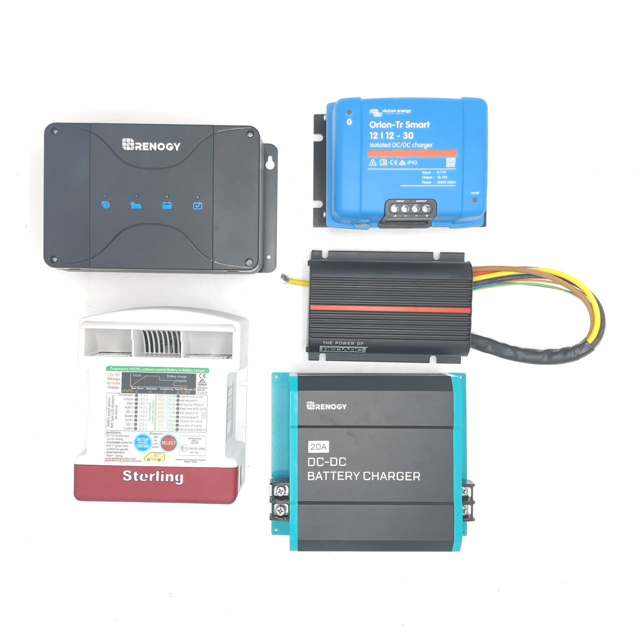 Redarc BCDCN1240 40A MPPT contrôleur de charge solaire + DC-DC chargeur avec l'alternateur - Waterproof