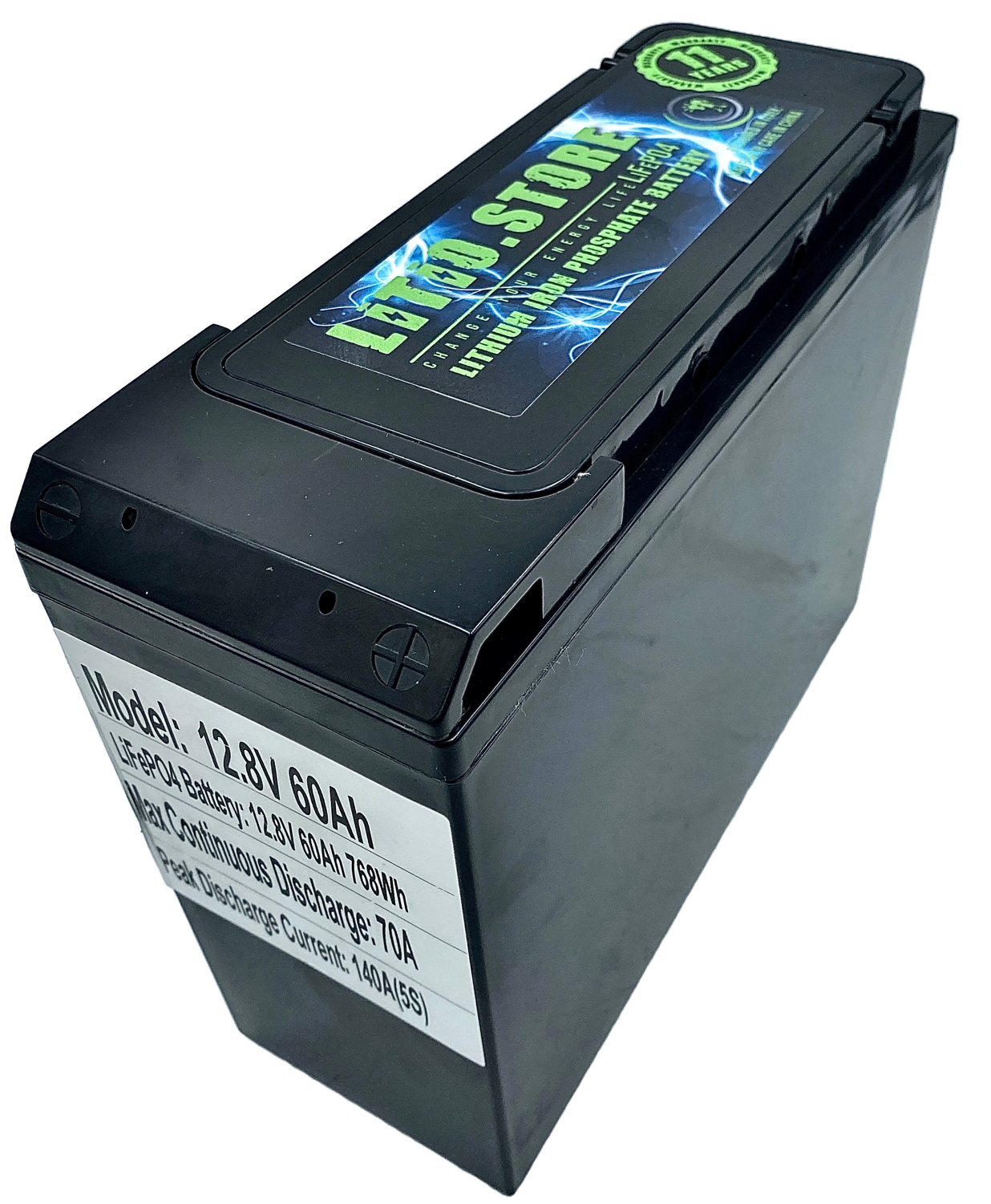Batterie LiFePO4 12V 60Ah 768Wh 70ABMS Lithium Serie ULTRASLIM